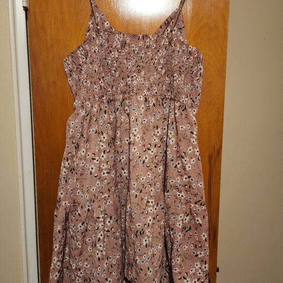 Floral Print Ruffle Hem Cami Dress - Picture 3 of 5